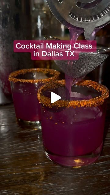 Dallas Content Creator on Instagram: "There’s a full craft cocktail bar @peoplesdallas in Dallas where you can take one of their cocktail making classes. They offer classes 6 days a week, on Sundays there is a DJ and they do have themed classes. This 75 minute class is $50 per person, which includes complimentary champagne, making 2 signature cocktails & learning the proper techniques to make a cocktail. You also have the option to add a charcuterie or hummus board to your experience.   Royalty royalty royalty Rico Suave  The 2 cocktails you make depends on the instructor teaching the class. We had Akira and she was great! We made the royalty royalty royalty cocktail which had white and pineapple rum & then the Rico sauve which had tequila and passion fruit liqueur. Everyone has their own Mixology Class Setup, Hummus Board, Fruit Liqueur, Rico Suave, Craft Cocktail, Pineapple Rum, Signature Cocktails, Cocktail Making, Signature Cocktail