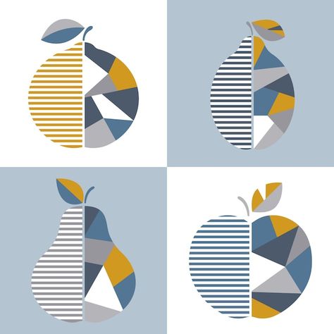 Wall Metal Art, Dining Room Restaurant, Geometric Illustration, Desain Editorial, Quilt Modernen, Kunst Inspiration, 카드 디자인, Fruit Illustration, Safari Style