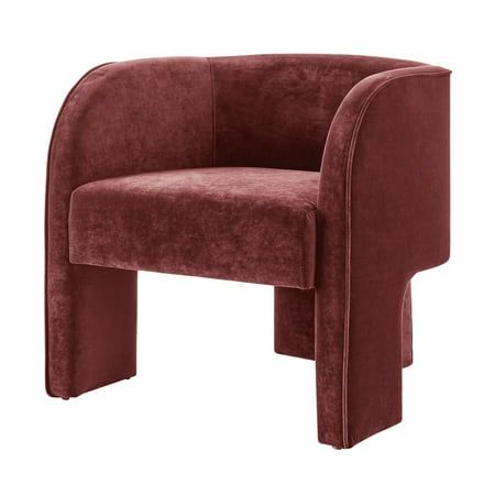 Add a touch of glam to your space! 1970's maximalism revival is the thing! Our latest Matteo chair boasts chic, barrel back curves creating livable luxe seating that fits in a contemporary dcor. Fabric covered from top to bottom in gorgeous velvet upholstery. Fully assembled. Available in Dainty Cream, Dainty Caramel, Dainty Maroon, Dainty Green Velvet fabric and in Boucle Beige and Boucle Black. Oeko Tex Standard 100 upholstery. Features: Soft velvet covers the entire frame for the modern trend Green Accent Chair, Wide Armchair, Green Velvet Fabric, Larch Wood, Room Upgrade, Bedroom Furnishings, Velvet Accents, Fabric Red, Modern Accent Chair