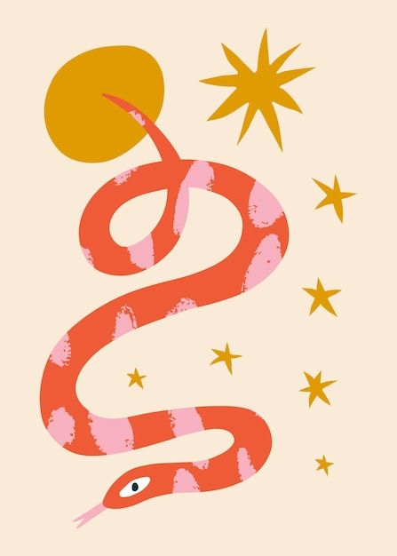 Snake Painting, Snake Illustration, New Year Art, Cute Snake, Studio Photos, Snake Art, Year Of The Snake, Print Designs Inspiration, Nouvel An