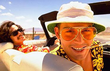 bat country Fear And Loathing, Johnny Depp, A Man, Las Vegas, Sunglasses