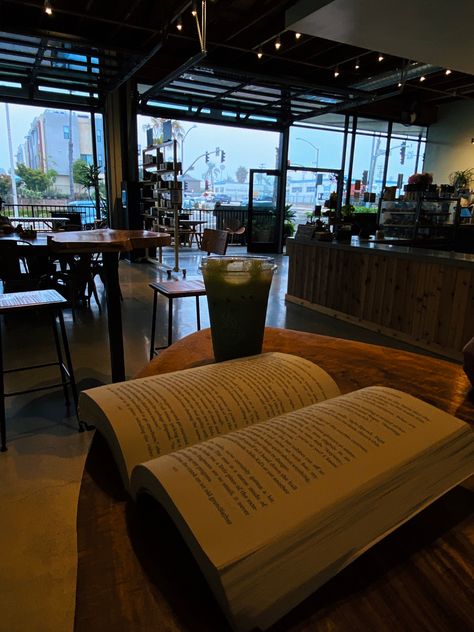 Quiet Cafe Aesthetic, Cozy Cafe Aesthetic Rainy Day, City Coffee Shop Aesthetic, Reading At A Coffee Shop, Cozy Cafe Aesthetic Dark, Coffee Shop Reading Aesthetic, Working In A Coffee Shop Aesthetic, Cafe Core Aesthetic, Cafe Reading Aesthetic