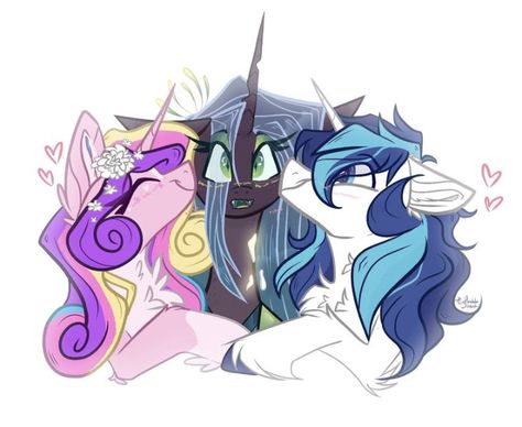 Mlp Ship Art, Mlp Ships, Black Kawaii, Queen Chrysalis, Mlp Comics, My Lil Pony, Mlp Fan Art, My Little Pony Comic, My Little Pony Drawing