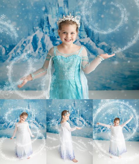 I have photographed this beautiful girl at least 6 times and she is practically a pro at this point. She had so much fun seeing Frozen... Elsa Dresses, Aladdin Princess Jasmine, Frozen Photos, Frozen Songs, Cake Smash Theme, Aladdin Princess, Rapunzel Dress, Milestone Photography, Spiderman Birthday Party