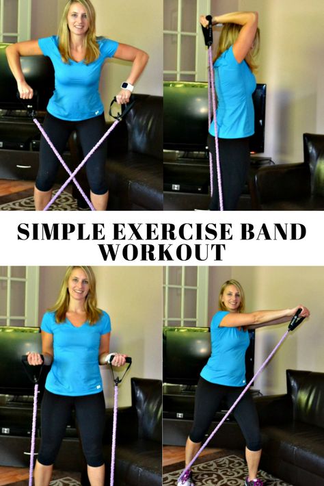 Band Exercises For Arms, Exercise Band Workout, Exercises With Resistance Bands, Salads For Lunch, Sneakers Workout, Band Exercise, Burner Workout, Exercise Challenge, Exercise Band