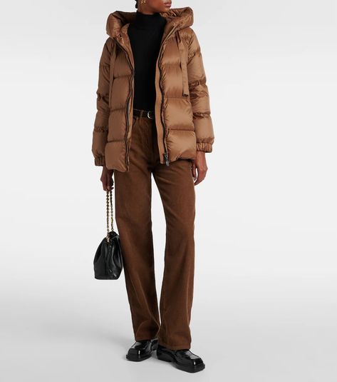 Seia down jacket in brown - Max Mara | Mytheresa Color Name, Prada Leather, Wool Turtleneck, Turtle Neck Top, Armenia, Max Mara, Color Names, Leather Loafers, Jacket Style