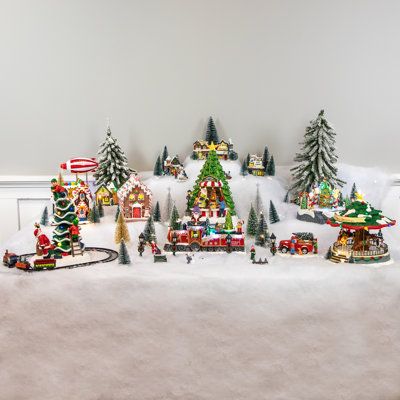 Christmas tree village display