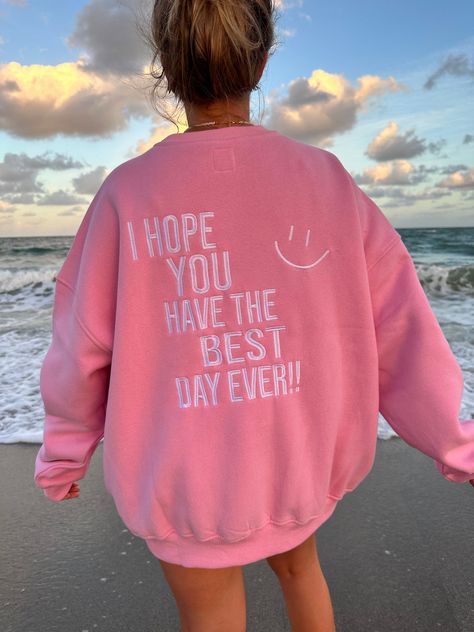 SWEATSHIRTS, ZIP-UPS, AND HOODIES – Page 2 – Sunkissedcoconut Sunkissed Coconut, Cloud Sweatshirt, Alabama Sweatshirt, Have The Best Day, Luxury Paints, Luxury Printing, Distressed Tee, Pink Vibes, Pink Crewneck