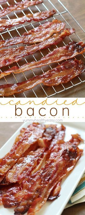 Brown Sugar Bacon aka Candied Bacon aka the Best Bacon EVER! This easy bacon is baked in the oven with a topping of brown sugar and pepper, and comes out sticky, sweet & savory. Absolutely drool-worthy! Maple Bacon Recipes, Bacon Candy, Sweet Bacon, Bacon Jerky, Brown Sugar Bacon, Bacon Appetizers, Easy Bacon, Bacon Recipe, Best Bacon