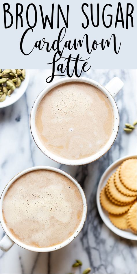 Cardamom Latte, Cardamom Recipes, Coffee Cardamom, Cardamom Syrup, Cardamom Coffee, Cardamom Recipe, Homemade Latte, Latte At Home, Plat Vegan