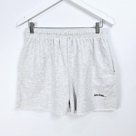 Urban Outfitters - NEW - iets frans... Grey Cut-Off Jogger Shorts - Large New in Bag #78# Jogger Shorts, Cut Off, Urban Outfitters, Outfit Ideas, Grey, Quick Saves, Clothes