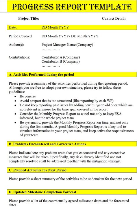 Hand Over Report Template, Project Progress Report Template, Work Progress Report Template, Project Report Templates, Progress Report Template Free Printable, Daily Progress Report, Weekly Report Template, Report Writing Format, Report Writing Template