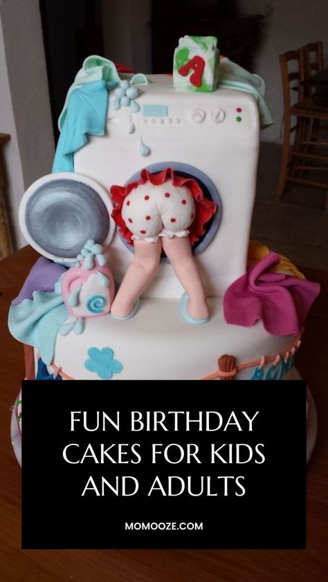 Fun Birthday Cakes Clever Birthday Cake, Fun Cake Ideas For Adults, 60 Th Birthday Cakes For Women, One Layer Cake Design Birthdays, Slay Birthday Cake, 27th Birthday Cake Ideas For Women, Toilet Birthday Cake, Coolest Birthday Cakes, Shared Birthday Cake Ideas