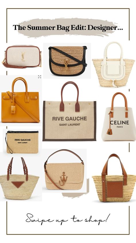 Spring Designer Bags, Summer Designer Bags 2023, Raffia Designer Bag, Summer Bag 2023, Summer 2023 Bag Trends, Trend Bags 2023 Summer, Designer Summer Bags, Luxury Raffia Bag, Summer Bags 2023 Trends