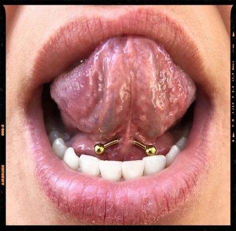 Image edited by AirBrush AppFilterUltrapopULT-3A tongue frenulum piercing or tongue web piercing is a body piercing through the frenulum below the tonguepiercing piercingidea tonguefrenulumpiercing idea fashion photoeditor filter airbrush retouch Tongue Web, Tongue Web Piercing, Frenulum Piercing, Web Piercing, Piercings Design, Airbrush App, Teeth Jewelry, Tragus Piercing, Tongue Piercing