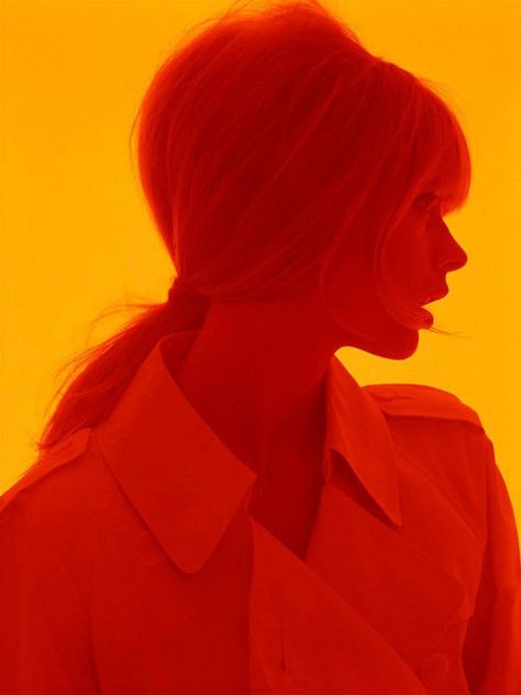 Red girl in Orange - Instagram, Twitter & Pinterest: @TrustVital Jean Paul Goude, Julia Stegner, Jessica Stam, David Sims, Model Pics, Ellen Von Unwerth, Peter Lindbergh, Richard Avedon, Steven Meisel