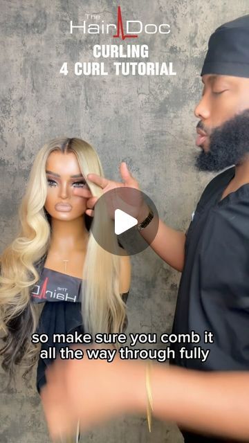 Salon Owner ✨STEVEN THOMAS✨ on Instagram: "PART 2 : FOUR CURL TUTORIAL . CURLING THE SECTIONS  Thank me later 💋😎✌🏽  #curlinghair #tutorials #youtube   #dmvhairstylist #atlhairstylist #dmvstylist #hustonhairstylist #lacefrontwigs #lacefrontal #wigs#weaves #lacefrontal #laceclosures #laceclosure #laceclosurewig #thehairdoc  #karenhugerhairstylist" Curling A Wig, Barrel Curls Black Women, Curling Long Hair Tutorial, Curl Hair With Flat Iron Long, Curl Techniques, How To Do Curls, Steven Thomas, Hair Curling Techniques, Updo Tutorials