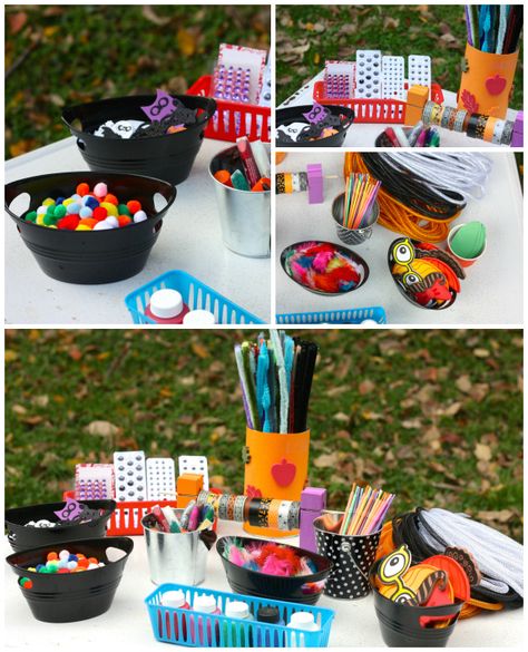 Supplies Collage Kids Pumpkin Carving Party, Pumpkin Decorating Party, Pumpkin Painting Ideas Fall, Halloween Toddler Party, Painting Ideas Fall, Halloween Block Party, Pumpkin Painting Party, Pumpkin Patch Party, Kids Painting Party