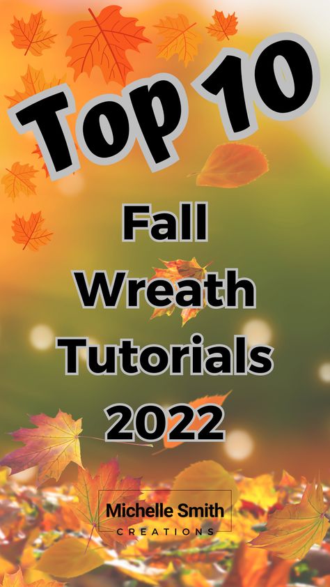 I have a special video for you today. Here are my top 10 Fall wreaths! The fall wreath' DIY's are not presented in any special order. I had so much fun pulling my top ten fall wreaths together for you. Fall Wreath Tutorial Step By Step, How To Make An Autumn Wreath, Fall Wreath Diy Easy, How To Make A Fall Wreath Diy Tutorial, Simple Fall Wreaths For Front Door Diy, Diy Ribbon Wreath Tutorial How To Make, Diy Fall Door Wreaths, Diy Fall Wreath For Front Door Tutorials, How To Make Fall Wreaths