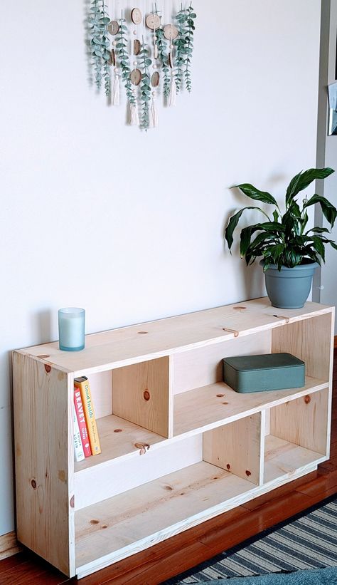 Diy Short Bookshelf, Bookshelf Behind Sofa, Horizontal Bookshelf, Short Bookshelf, Montessori Toy Shelf, Low Bookshelf, Wide Bookshelf, Behind Sofa, Creative Bookcases