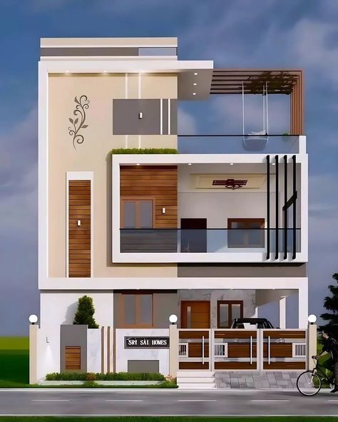 Follow @3d_house_elevations @3d_house_elevations @3d_house_elevations . . 7020910965 call/WhatsApp for design services . . . . . Copyright belongs to respective owner DM for credit or removal . . . . #houseelevation #architects #housedesigns #housedesigner #exteriordesigns #3delevation #dhule #jalgaon #exteriorpainting #homedesigning #indianhousedesign #elevationdesigns #frontelevation #frontelevationdesign #naksha #houseplans #3delevation #3dfrontelevation 30 40 House Elevation, G+2 Elevation Design Indian, G 2 Front Elevation Design Latest, Elevation Designs For House, 3d Elevation Design, Small Apartment Building Design, House Elevations, Freelance Architect, Indian House Design