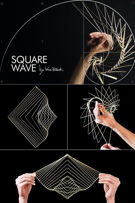 Square Wave kinetic spinner and mobile sculpture Ivan Black, Kinetic Spinner, Kinetic Toys, Mobile Sculpture, Fibonacci Sequence, Geometric Shapes Art, Art Teaching, Kinetic Art, Kinetic Sculpture