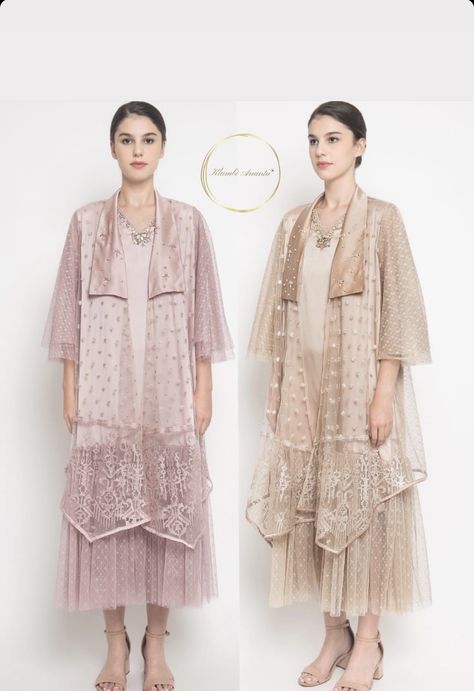 Outfit Kebaya, Outer Hijab, Dress Muslim Modern, Kondangan Outfit, Kebaya Lace, Kurung Modern, Lace Outer, Resort 2025, Moslem Fashion