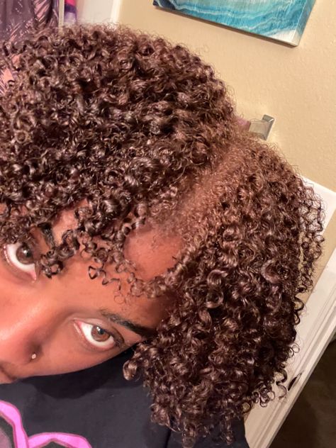 light caramel brown hair dye, curly, 4b hair, wash and go, natural hairstyles 4b Dyed Natural Hair, Dyed Brown Curly Hair, Highlights On Type 4 Natural Hair, 4c Colored Hair Natural, 4b Dyed Hair, Light Brown 4c Hair, Curly 4b Hair, Honey Brown 4c Hair, 4c Dyed Hair Natural