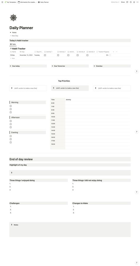 Notion Layout Minimalist, 2024 Notion Template, Minimalistic Notion Templates, Digital Planner Notion, Notion Dashboard Ideas Minimalist, Notion Daily Planner Template, Notion Template Ideas Minimalist, Notion Pages Ideas, Notion Homepage Template