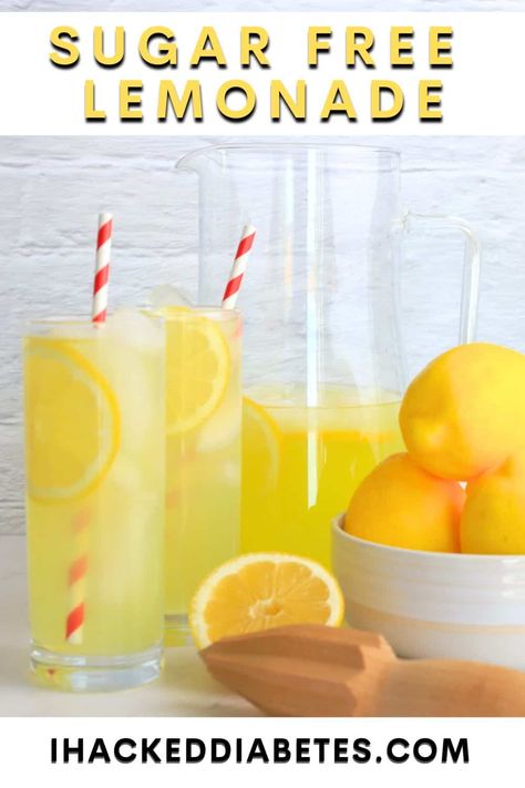 Lemonaid Recipe, Sugar Free Lemonade Recipe, Low Sugar Drinks, Lemon Juice Recipes, Sugar Free Desserts Easy, Healthy Lemonade, Sugar Free Lemonade, Alternative Sweeteners, Ginger Lemonade