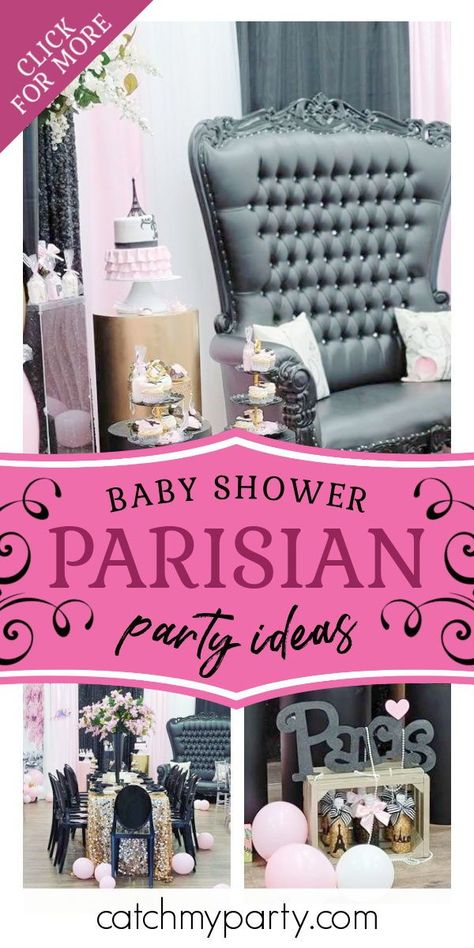 Take a look at this chic Paris-themed baby shower! The table settings are gorgeous! See more party ideas and share yours at CatchMyParty.com #catchmyparty #partyideas #paris #parisian #babyshower #girlbabyshower #parisianbabyshower Parisian Themed Party Table Settings, Parisian Themed Baby Shower Ideas, Paris Baby Shower Theme Girl, Paris Themed Baby Shower Ideas, Paris Theme Centerpieces, Paris Baby Shower Theme, Parisian Baby Showers, Ash Baby, Baby Shower Party Planning