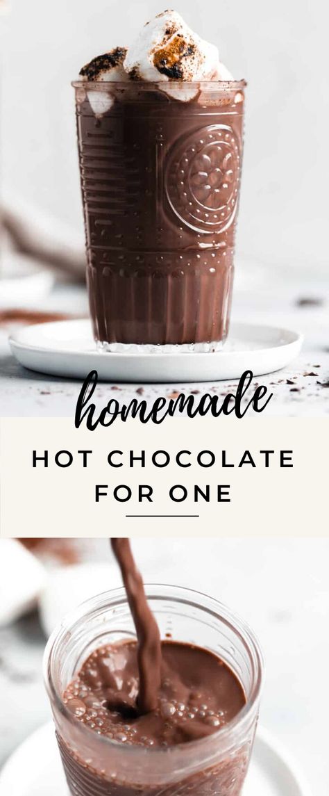 Hot Chocolate For One, Easy Hot Chocolate, Hot Cocoa Mix Recipe, Hot Chocolate Recipe Homemade, Hot Chocolate Mix Recipe, Broma Bakery, Homemade Hot Cocoa, Big Mug, Hot Cocoa Recipe