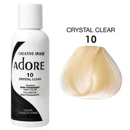 Adore Crystal Clear Hair Dye, Adore Semi Permanent Hair Color, Hairstyle Tools, Clear Hair, Hair Care Products Professional, Dye Colors, Sisterlocks, Girly Accessories, Hair Dye Colors