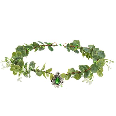 PRICES MAY VARY. 【Fairy Flower Crown】A handmade leaf headband with lustrous teardrop rhinestone. This simple but exquisite elf headpiece would be a great choice for women/girls. 【Size of Headpiece】Flower Tiara measures approx. 19.68*1.57 inch. Can be tied and adjusted with the ribbon, or you can use bobby pins(included) to secure on sides of your head to your hair. 【Perfectly Fit】No restriction to hair length or hair style, this piece can be styled on the crown of your head, on your forehead, or Halloween Costume Photoshoot, Elf Headpiece, Woodland Tiara, Costume Photoshoot, Fairy Flower Crown, Tiara Flower, Crowns For Women, Elven Princess, Leaf Crown