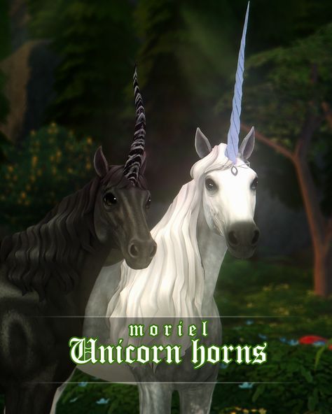 Sims 4 Unicorn Horn, Sims 4 Cc Unicorn Horn, Sims 4 Unicorn, Sims 4 Horse Cc, Sims Pets, Sims 4 Traits, Cc Folder, Sims 4 Download, Sims 4 Mm Cc