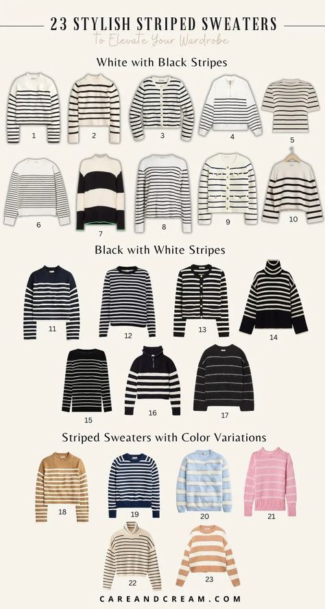 23 Stylish Striped Sweaters to Elevate Your Wardrobe Striped Sweater Outfit, Striped Sweaters, Minimalistic Outfits, Girls Winter Dresses, Sophisticated Outfits, Color Block Sweater, Knit Outfit, Striped Sweater, Winter Fashion Outfits