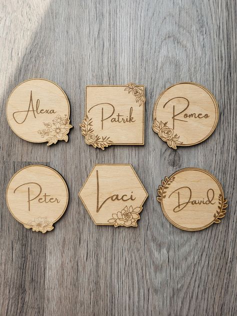 Creative place cards wedding