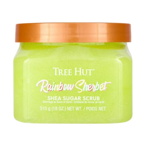 Reveal youthful, vibrant skin with the sweet scent of Tree Hut Rainbow Sherbet Sugar Scrub! Made with Sugar, Shea Butter, Sugarcane Extract, Lime Extract, and our premium blend of six natural oils, this body exfoliator scrub deeply nourishes and balances skin hydration to help restore your skin's natural glow, while leaving your skin smelling delicious. The thoughtful ingredients work together to hydrate, renew, and smooth skin while removing dull, dry skin. Plus, our Rainbow Sherbet Sugar Scrub Rainbow Sherbet, Exfoliating Body Scrub, Shower Skin Care, Sugar Body Scrub, Sugar Body, Natural Exfoliant, Skin Hydration, Skin Care Items, Tree Hut