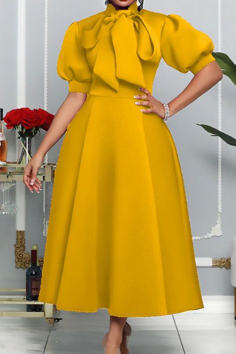 b29eed44276144e4e8103a661f9a78b7desc51279258ri Bow Stand, Birthday Elegant, European Dress, Banquet Dresses, Evening Dresses With Sleeves, Evening Gown Dresses, Dress Sleeve Styles, Half Sleeve Dresses, Vestidos Vintage