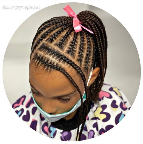 Kids Cornrow Hairstyles, Easy Hairstyles For Kids, Kids Curly Hairstyles, Lil Girl Hairstyles, Kid Braid Styles, Feed In Braids Hairstyles, Toddler Hairstyles Girl, Natural Hairstyles For Kids, Girls Natural Hairstyles