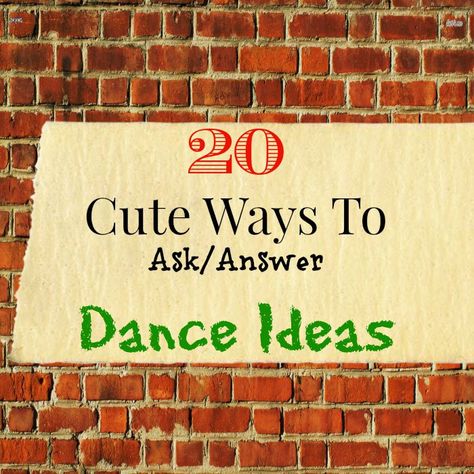 Response To Dance Invite, Saying Yes To Dance Ideas, Unique Ways To Ask Someone To A Dance, Cute Ways To Answer To A Dance, Home Coming Dance Sign Ideas, Dance Responses Ideas, Saying Yes To Prom Ideas, Say Yes To Dance Ideas, Will You Go To The Dance With Me Ideas