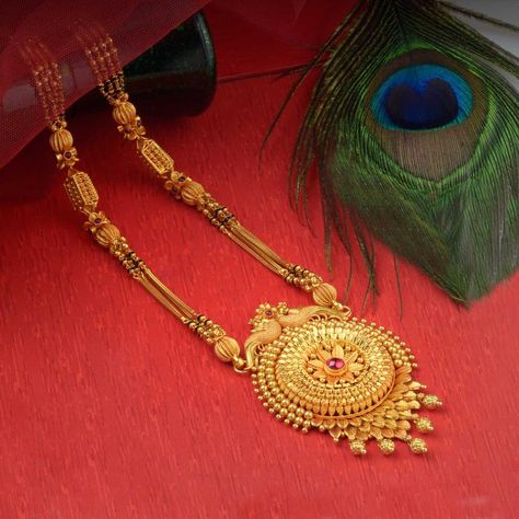 Temple Mangalsutra Designs Gold, Vaman Hari Pethe Gold Jewellery, Temple Mangalsutra Designs, Waman Hari Pethe Mangalsutra, Mangal Sutra Designs Gold Modern, Mangalsutra Pendant Designs Gold, Modern Mangalsutra Designs Gold, Long Mangalsutra Designs Gold, Simple Gold Pendant