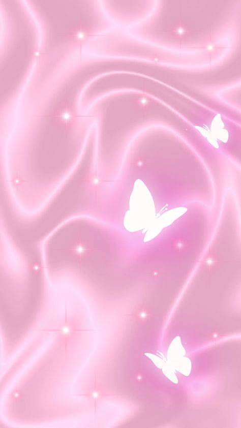 Pink satin phone wallpaper with sparkles and butterflies Pink Sparkly Aesthetic Wallpaper, Phone Backgrounds Y2k, Y2k Phone Background, Wallpaper Girly Cute, Pink Girly Wallpaper, Pink Aesthetic Design, Y2k Phone Wallpaper, Pink Lock Screen, Pink Y2k Background