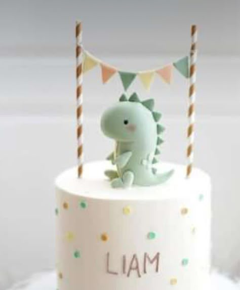 Dino Birthday Cake, Boys 1st Birthday Cake, Baby Boy Birthday Cake, Dino Cake, Baby First Birthday Cake, Mini Torte, Dinosaur Birthday Cakes, Baby Birthday Decorations, Dinosaur Themed Birthday Party