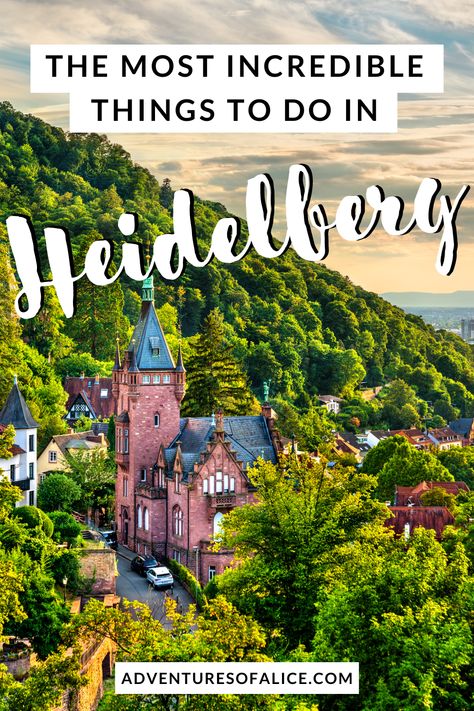 Whether you love historic castles, wonderful viewpoints, or beautiful old towns, here are the 14 best things to do in Heidelberg, Germany. #grmany #heidelberg #europetravel #europe https://www.adventuresofalice.com/things-to-do-in-heidelberg/ Things To Do In Heidelberg Germany, Heilderberg Germany, Heidleburg Germany, Heidelberg Castle, Germany Travel Destinations, Rhine River Cruise, Heidelberg Germany, Germany Vacation, Cities In Germany