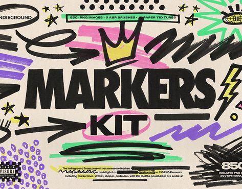 Doodles Scrapbook, Tattoo Arrows, Colorful Pens, Plastic Texture, Weekly Inspiration, Design Fields, Street Graffiti, Best Graphics, Photoshop Brushes