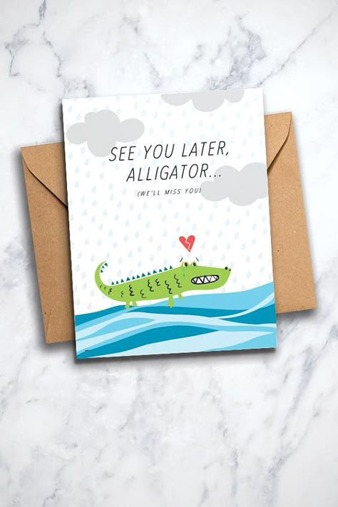 Printable Goodbye Card Sad New Job / Moving Greeting Card Goodbye Card Coworker, Goodbye Cards For Students, Goodbye Greeting Card, Moving Cards For Friends, We'll Miss You Card, Sorry Your Leaving Card Ideas, Teacher Leaving Card From Kids, Goodbye Cards For Kids, We Will Miss You Cards