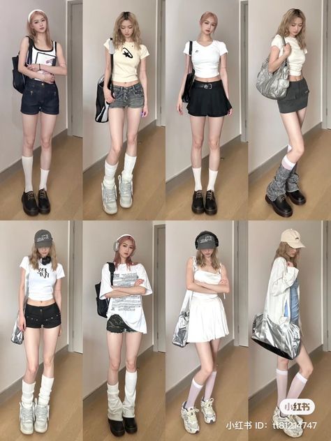 Seoul Summer Fashion, Short Outfits Korean, Cute Korean Outfits, Cheer Outfits, Pretty Fashion, Fashion Vocabulary, City Outfits, Everyday Fashion Outfits, Fashion Inspiration Design