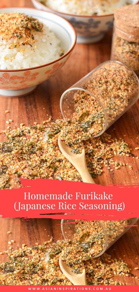 Furikake Seasoning Recipe, Rice Seasoning, Food Asian, Rice Dish, Japanese Recipes, Seasoned Rice, Japanese Rice, Toasted Sesame Seeds, Food Articles