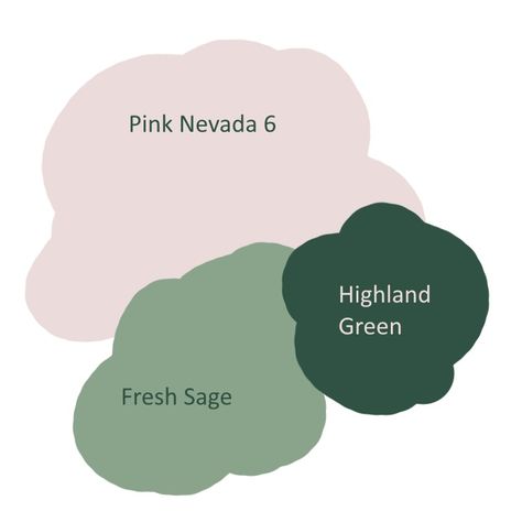 Pink Paint Color Palette, Colour Palette Pink, Sage Paint Color, Dulux Paint Colours, Palettes Color, Fresh Sage, Dulux Paint, Green Palette, Green Colour Palette